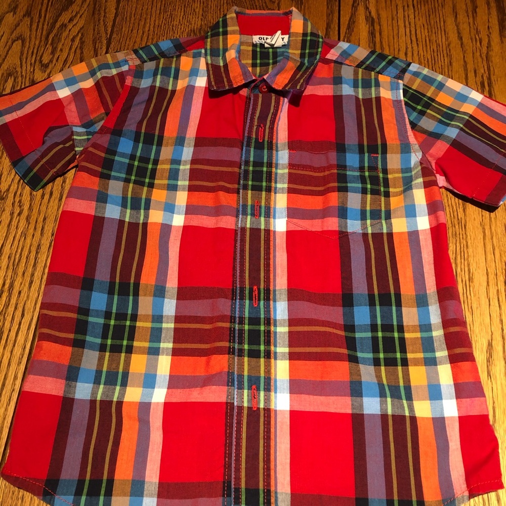 Boys shirt sleeve button down